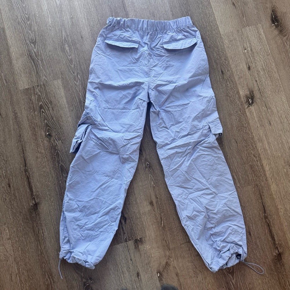 WILO The Label Light Blue Parachute Pants Relaxed Streetwear Dance Pants Size S - Picture 7 of 7